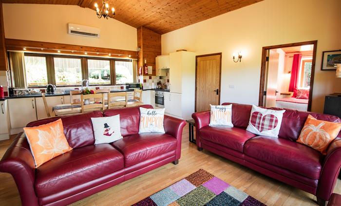 Ash Lodge and Sycamore Lodge spacious living area.